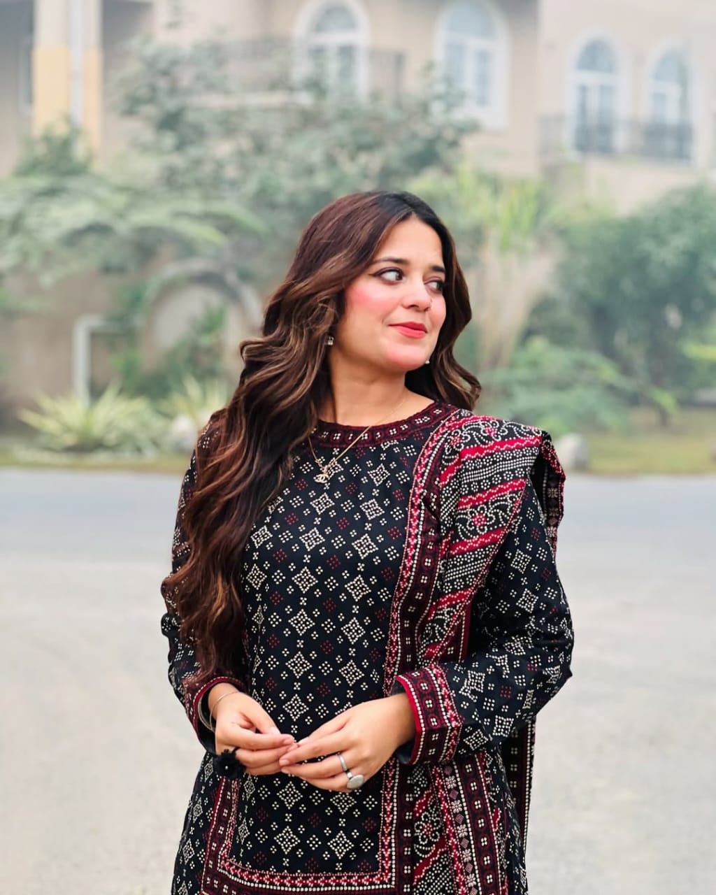 Ajrak 3pc Suit Lawn Collection with Farshi