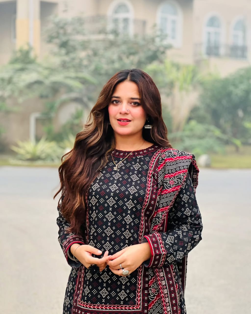 Ajrak 3pc Suit Lawn Collection with Farshi
